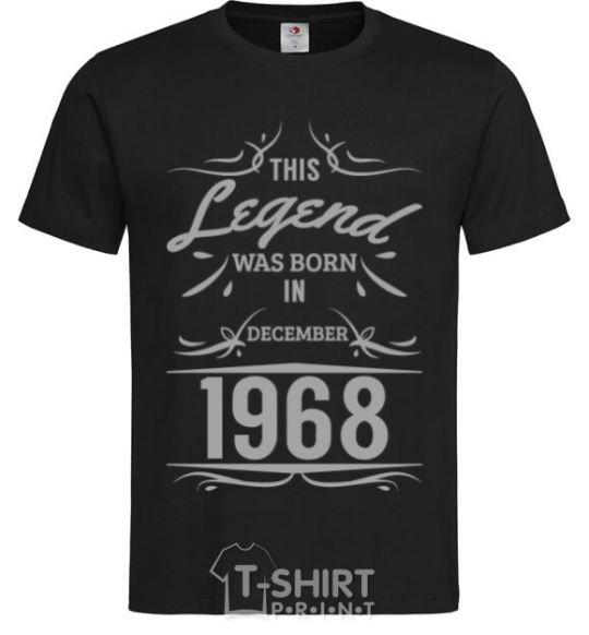 Men's T-Shirt This legend was born in december black фото