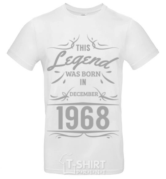 Men's T-Shirt This legend was born in december White фото