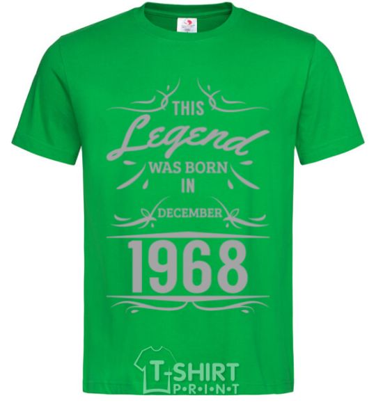 Men's T-Shirt This legend was born in december kelly-green фото