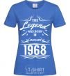 Women's T-shirt This legend was born in january royal-blue фото