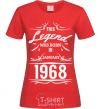 Women's T-shirt This legend was born in january red фото