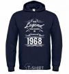 Men`s hoodie This legend was born in february navy-blue фото