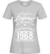 Women's T-shirt This legend was born in february grey фото