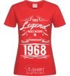 Women's T-shirt This legend was born in february red фото