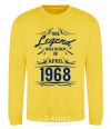 Sweatshirt This legend was born in april yellow фото