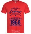 Men's T-Shirt This legend was born in april red фото