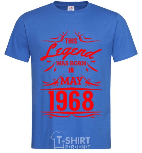 Men's T-Shirt This legend was born in may royal-blue фото