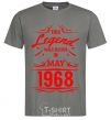 Men's T-Shirt This legend was born in may dark-grey фото