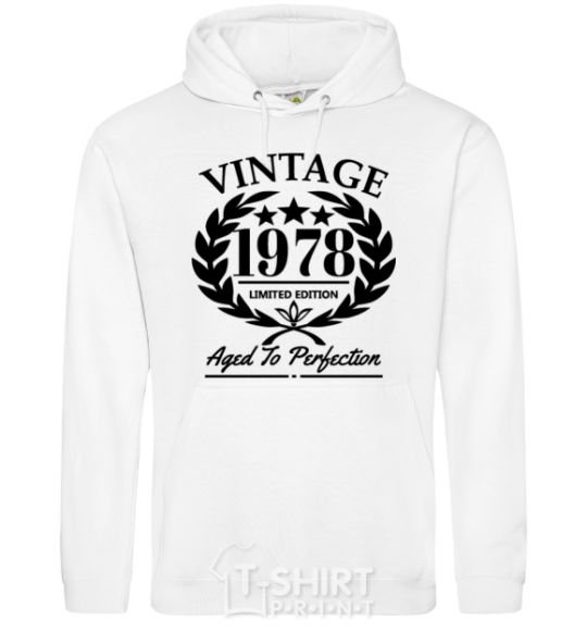 Men`s hoodie Vintage 1978 White фото