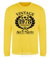 Sweatshirt Vintage 1978 yellow фото