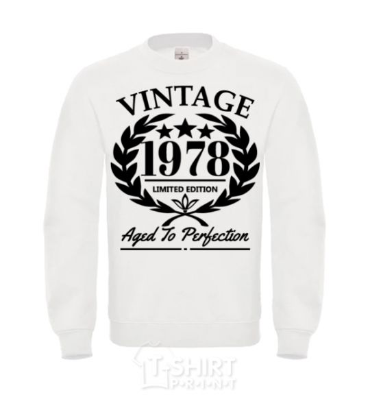 Sweatshirt Vintage 1978 White фото