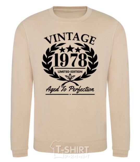 Sweatshirt Vintage 1978 sand фото