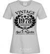 Women's T-shirt Vintage 1978 grey фото