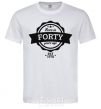Men's T-Shirt Born in forty years ago White фото