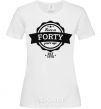 Women's T-shirt Born in forty years ago White фото