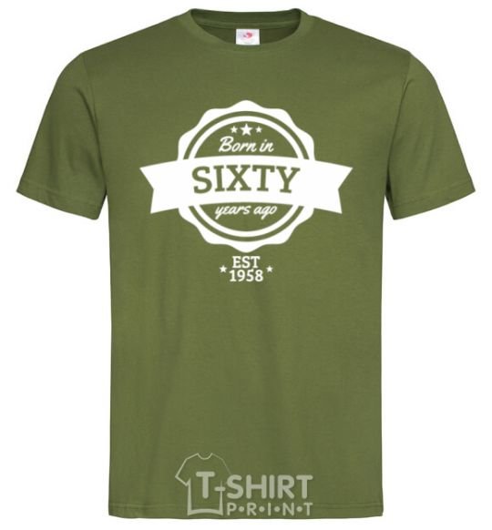 Men's T-Shirt Born in sixty years ago millennial-khaki фото