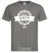 Men's T-Shirt Born in sixty years ago dark-grey фото