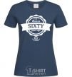 Women's T-shirt Born in sixty years ago navy-blue фото