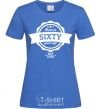 Women's T-shirt Born in sixty years ago royal-blue фото