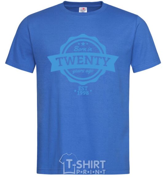 Men's T-Shirt Born in twenty years ago royal-blue фото