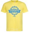 Men's T-Shirt Born in twenty years ago cornsilk фото