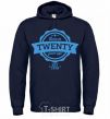 Men`s hoodie Born in twenty years ago navy-blue фото