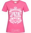 Женская футболка December 1978 awesome Ярко-розовый фото