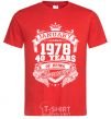 Men's T-Shirt January 1978 awesome red фото