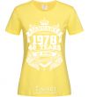 Women's T-shirt January 1978 awesome cornsilk фото