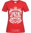 Women's T-shirt January 1978 awesome red фото