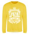 Sweatshirt January 1978 awesome yellow фото