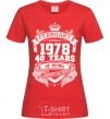 Women's T-shirt February 1978 awesome red фото