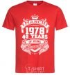 Men's T-Shirt March 1978 awesome red фото