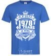 Men's T-Shirt April 1978 awesome royal-blue фото