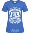 Women's T-shirt April 1978 awesome royal-blue фото