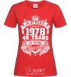 Women's T-shirt April 1978 awesome red фото