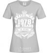 Women's T-shirt July 1978 awesome grey фото