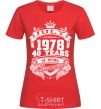Women's T-shirt July 1978 awesome red фото