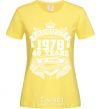 Women's T-shirt August 1978 awesome cornsilk фото