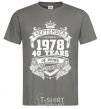 Men's T-Shirt September 1978 awesome dark-grey фото