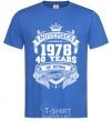 Men's T-Shirt November 1978 awesome royal-blue фото