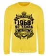 Sweatshirt December 1968 awesome yellow фото