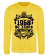 Sweatshirt Jenuary 1968 awesome yellow фото