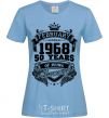 Women's T-shirt February 1968 awesome sky-blue фото