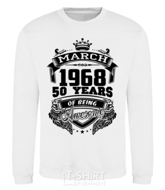 Sweatshirt March 1968 awesome White фото