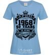 Women's T-shirt April 1968 awesome sky-blue фото