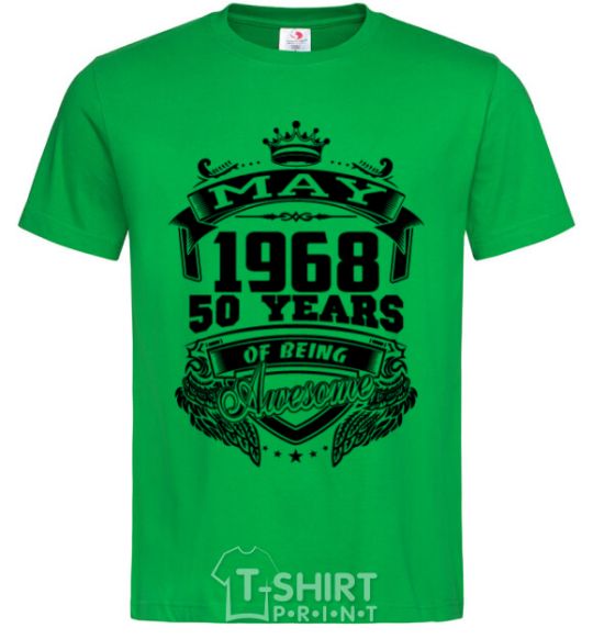 Men's T-Shirt May 1968 awesome kelly-green фото