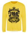 Sweatshirt June 1968 awesome yellow фото