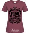 Women's T-shirt August 1968 awesome burgundy фото