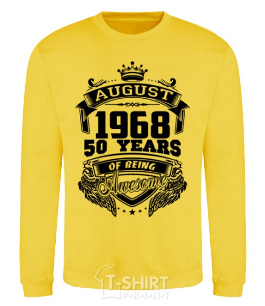 Sweatshirt August 1968 awesome yellow фото